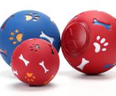 Шарик усилий собаки голубого/красного цвета, шарик закуски собаки Чевабле для тренируя любимцев поставщик
