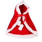 Кот стиля рождества роскошный одевает красный вес 0.15кг плаща для подарка/сувенира поставщик