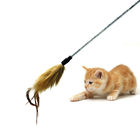 Милая игрушка кота дразнилки киски, взаимодействующий кот забавляется ручка пера для котенка поставщик